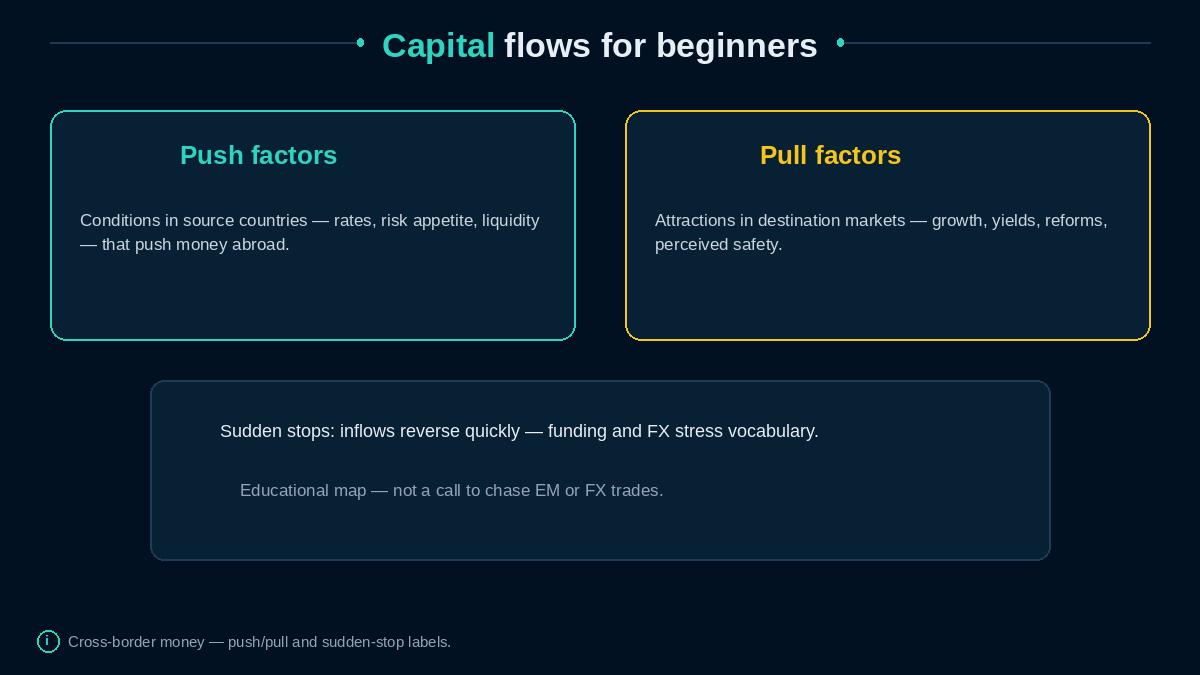 Push factors and pull factors for capital flows